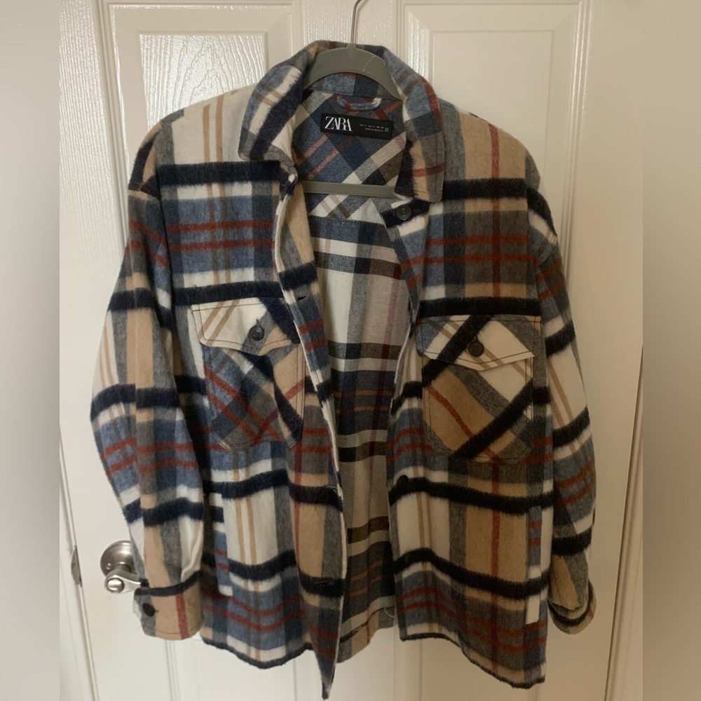 Zara Plaid Shacket
